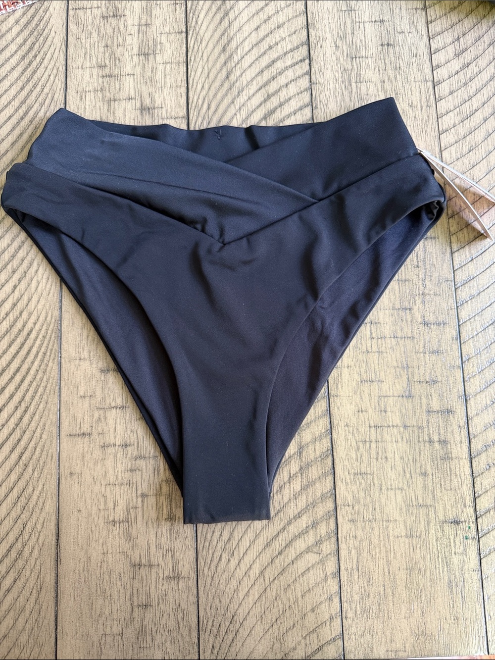Victoria's Secret Black High-Waist Cheeky Bikini Bottoms Size S
